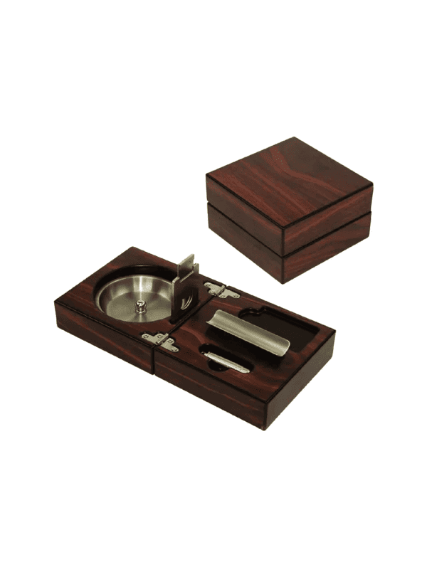 Folding Cigar Ash tray – Walnut1 crop-1 914x1214