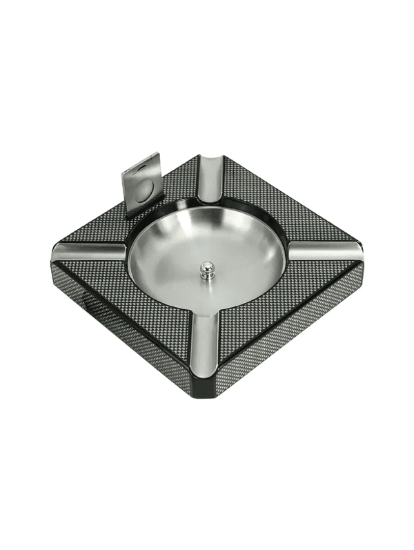 High Gloss Carbon Fiber Wooden Ash Tray with cutter crop 1 914x1214 1